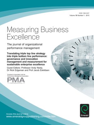cover image of Measuring Business Excellence, Volume 19, Issue 1